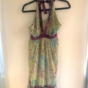 Ladies Summer Halter Dress.  Multi color.